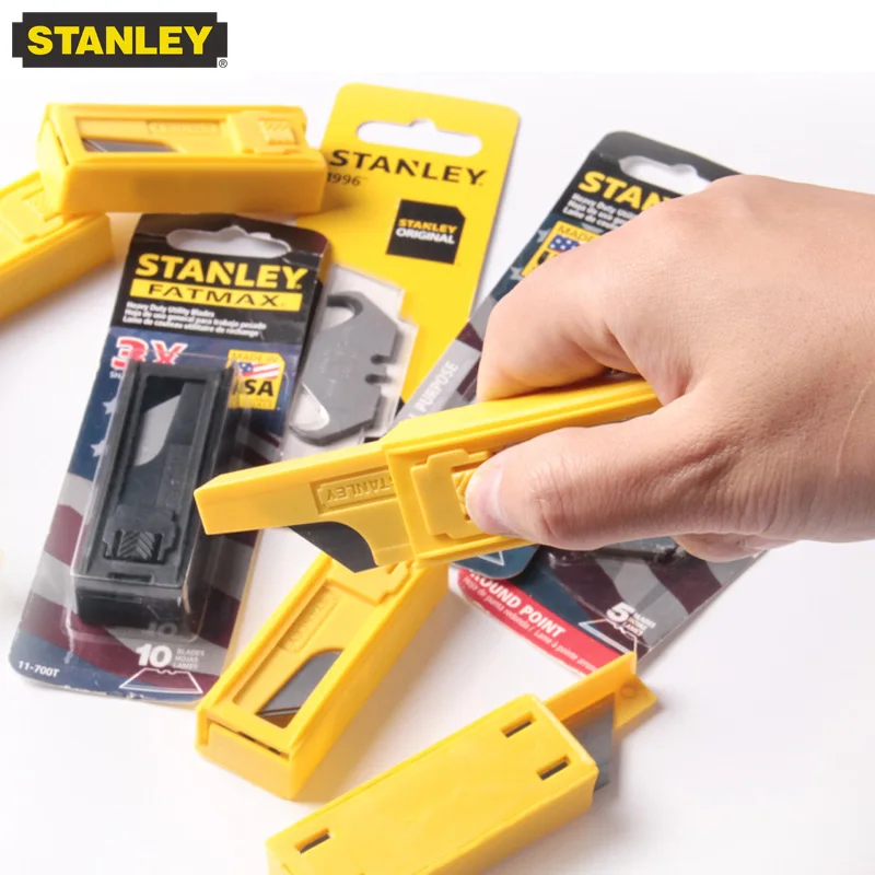 Stanley Heavy Duty Rápida Sharper Lâmina De Corte De Cabeça Redonda Gancho De Corte Do Tapete Em Forma De T Papel De Parede De Arte Lâmina De Faca