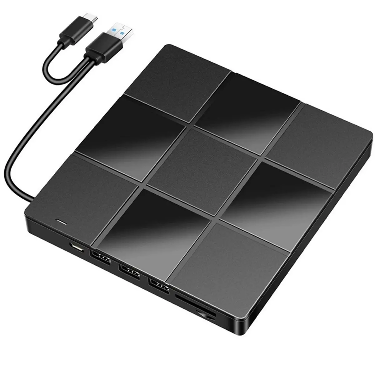 HDL External CD/DVD Drive, DVD Player for Laptop, USB 3.0 Ultra-Slim Portable CD Burner Optical Drive for Desktop Mac PC
