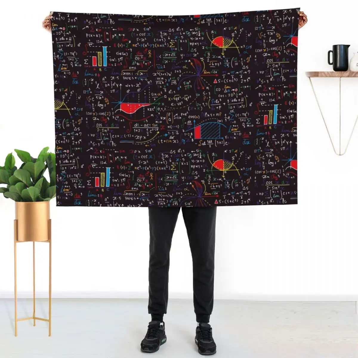 Colorful Math Formulas Throw Blanket Tourist Bed covers Decoratives Summer Beddings sofa bed Luxury Brand Blankets