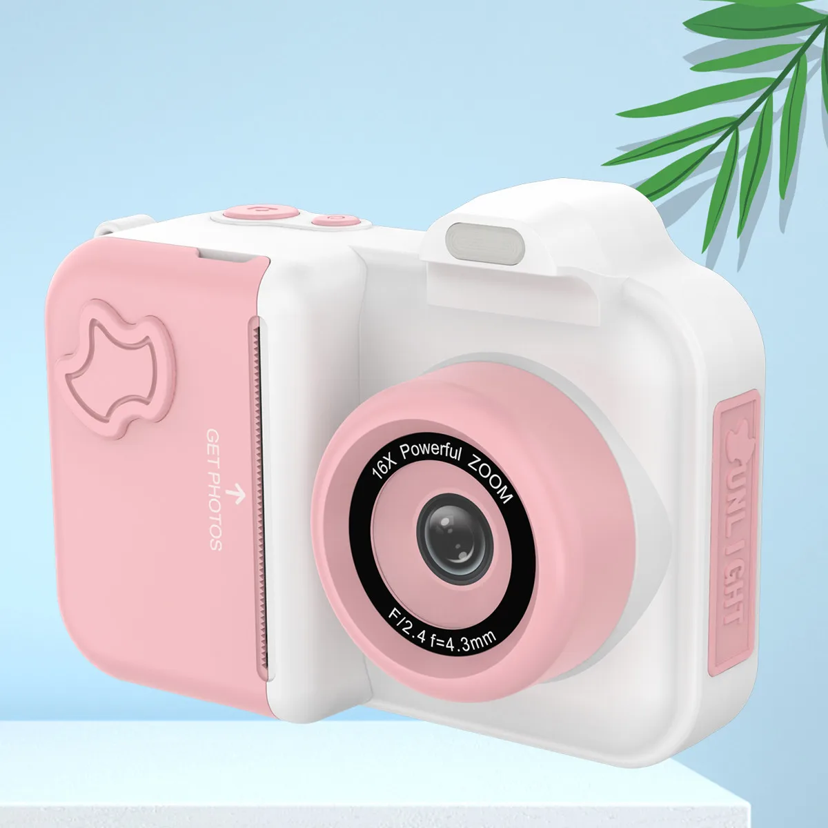 Mini Photo Printer Instant Print Camera Children Recording Video Photography 1 Million Pixesl HD for Children Birthday Present