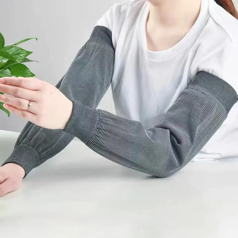 2PCS 긴 장갑 팔 슬리브 UV 보호 여름 냉각 태양 보호 슬리브 주방 액세서리 요리 팔 커버 남성 여성