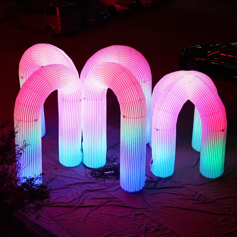 

Good Price Outdoor Wedding Party Decoration Blow up Archway Inflables RGB Led Lighted Arches Advertising Inflatable