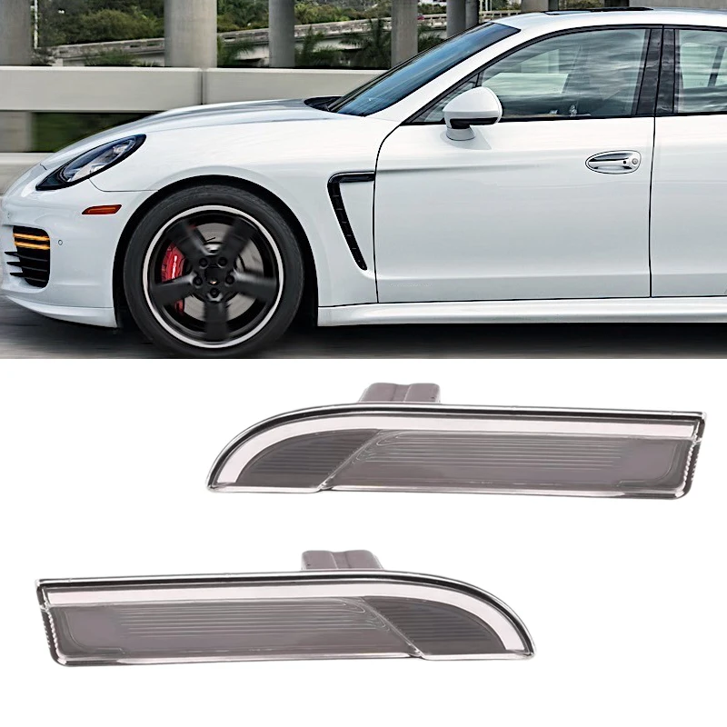 

For Porsche Panamera 970 2014-2016 97063104301 97063104401 Fender Lights Side Light Turn Signal Indicator Lamp Car Accessories