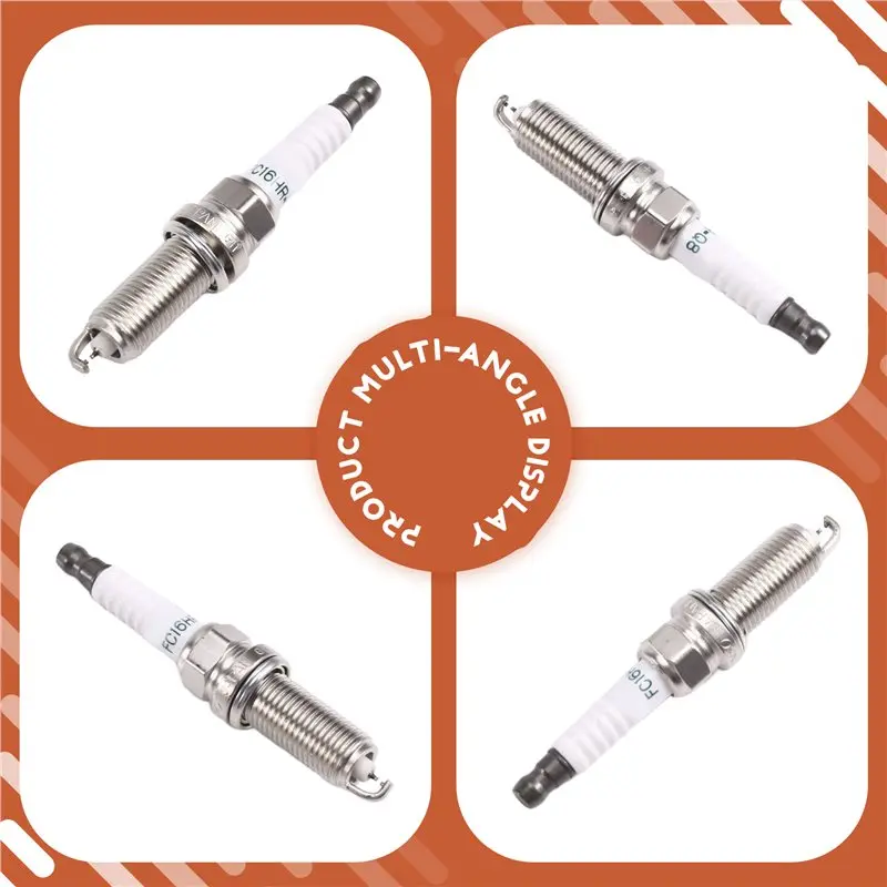 ABQB-4Pcs 90919-01289 FC16HR-Q8 Dual Spark Plug For Toyota UX250H/200 Corolla RAV4 Camry Avalon Sienta Spade Vitz Vios