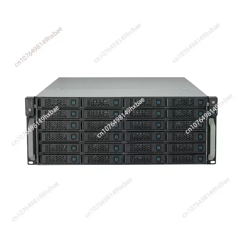 4U Empty Chassis 24 Bay Hot Swap SAS SATA Backplane High Density Storage Server Case No Drives