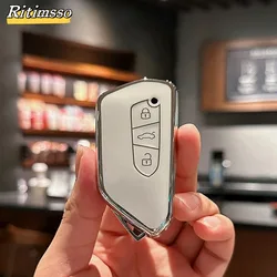 Fashion TPU Car Remote Key Case Cover Shell Fob For VW Volkswagen Golf 8 2020 Skoda Octavia A8 2021 SEAT Leon MK4 Accessories