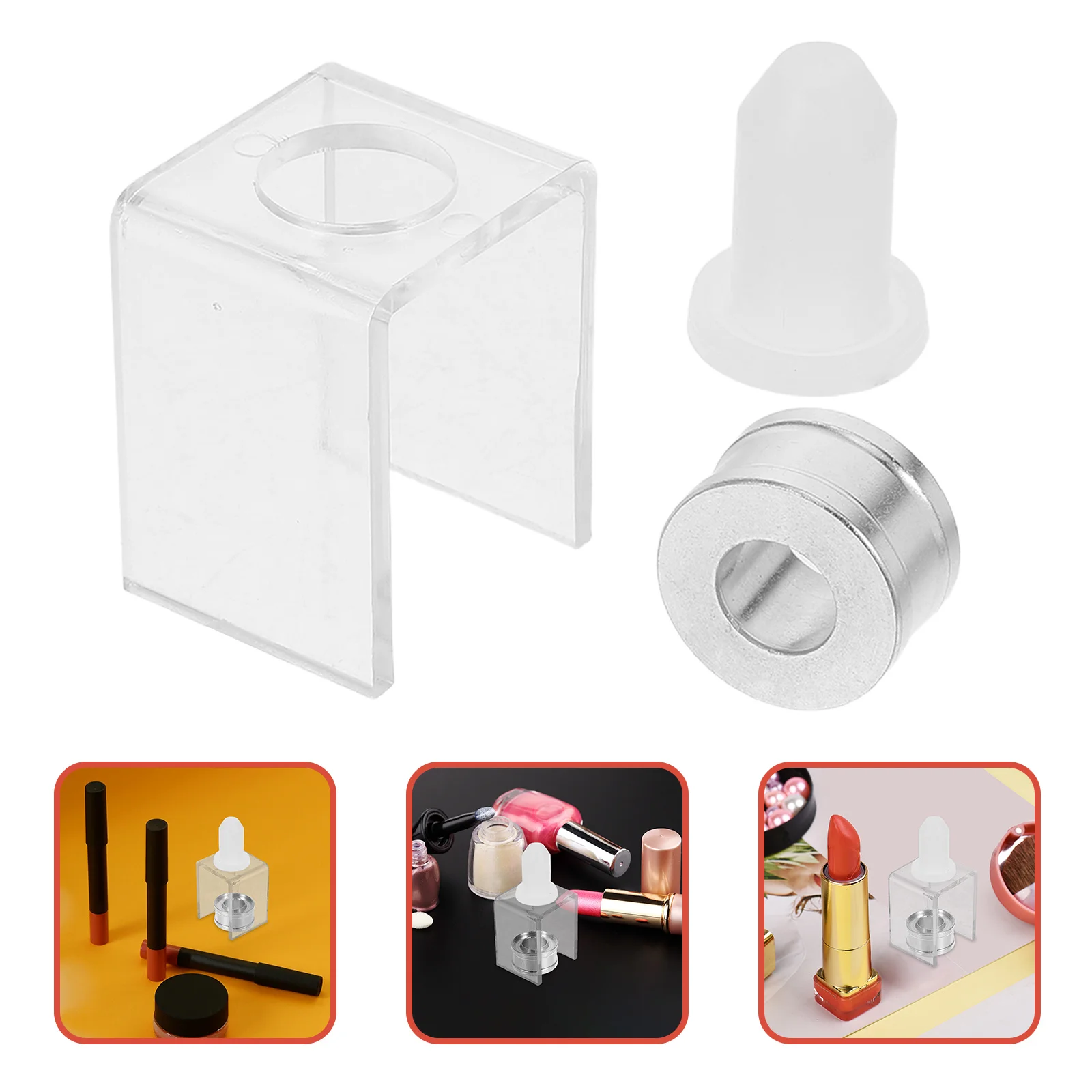 

1 Set Silicone 12.1Mm Diy Makeup Tool For Lip Balm Cream Reusable Mold Kit Lipstick Making Tool Silicone Lipstick Craft