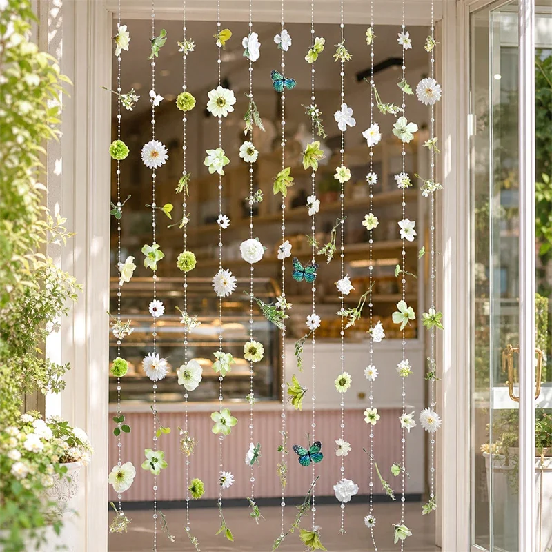 1/2 Stück Künstliche Blumengirlande 180CM Seiden-Kunstblumengirlande für Heimdekoration Garten Hochzeitsdekoration Outdoor-Kranz Ornament – Detail 13
