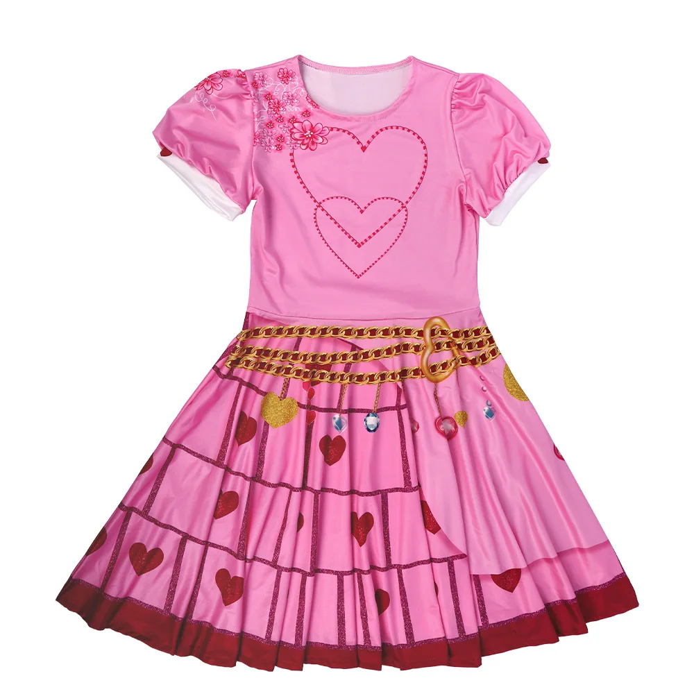 Red Queen Children's loween Princ Dr Costume Performance Abbigliamento Fibra di acetato a T 00% Stage Performance Outfit