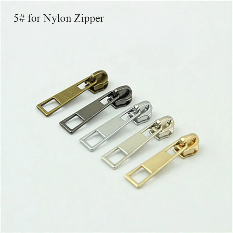 

20Pcs Zipper Sliders for 5# Nylon Zippers Down Jacket Pocket Bag Zip Head Puller Zips Repair Kits DIY Sewing Accessories