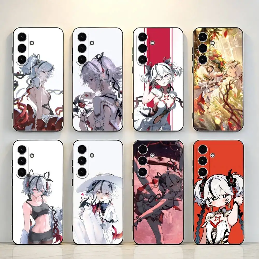 Wuthering W-Waves Camellya Phone Case For Samsung Galaxy A73,A72,A71,A70,A53,A52,Cover Black Shell ll
