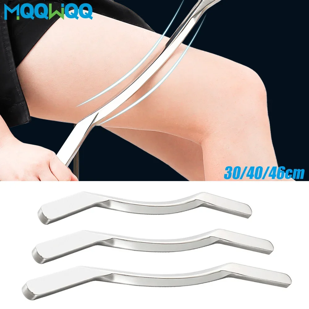 1Pcs Stainless Steel Long Bar Gua Sha Scraping Massage Tool for Relieve Sore Muscles Great Soft Tissue Mobilization Tools