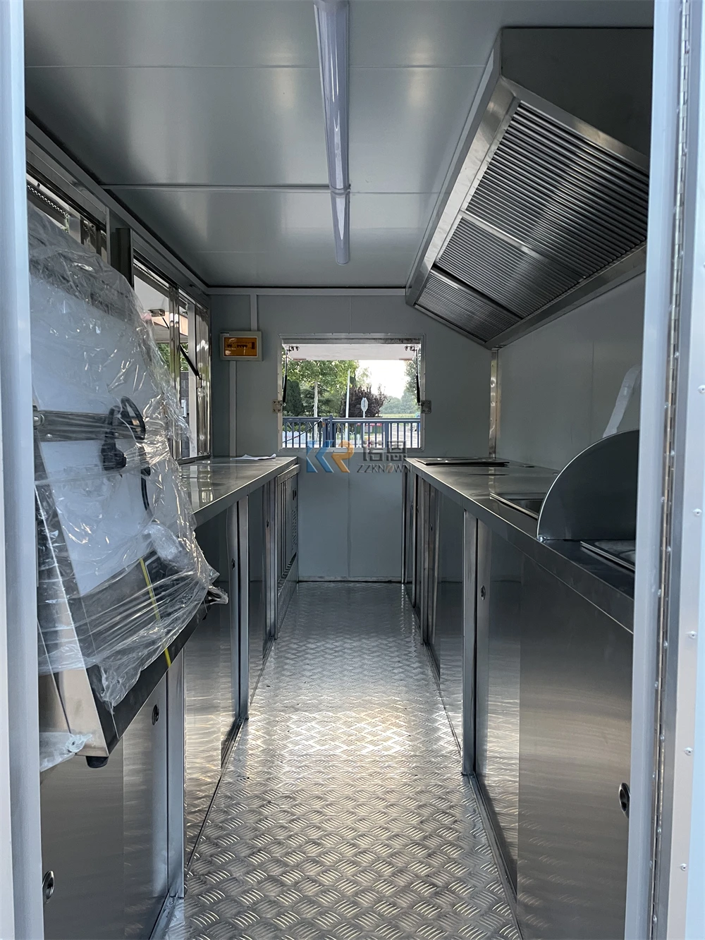 Desain pintar gerobak makanan dokumen mobil Trailer pembelian Remorque truk makanan sepenuhnya dilengkapi dapur untuk dijual di Amerika