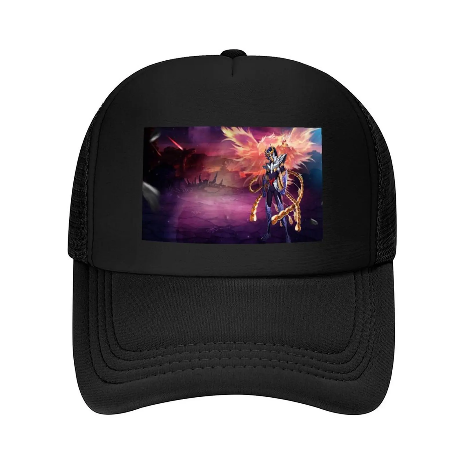 

Saint Seiya Knights of the Zodiac Ikki Phoenix Baseball Cap Unique hats Anime Hat designer cap tea Hat Women's Beach Visor Men's