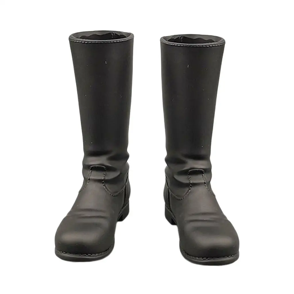 1/6 스케일 남자 블랙 하이 레그 부츠 액션 입상 육군 취미 모델 12''액션 피규어 장난감 액세서리