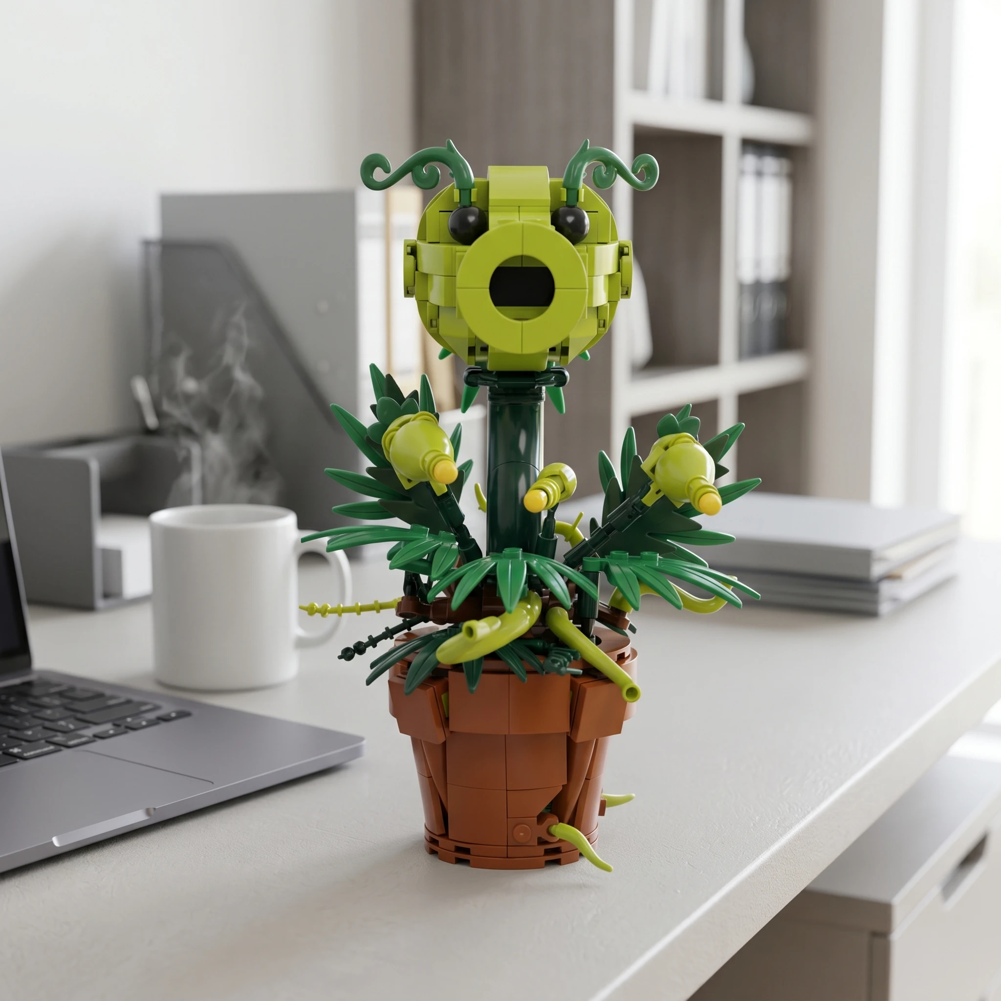 Lega Flowers Anime Model Building Blocks Toy 2026 New Chomper Flame Flower Carnivorous plant Flower Building blocks Model Gifts