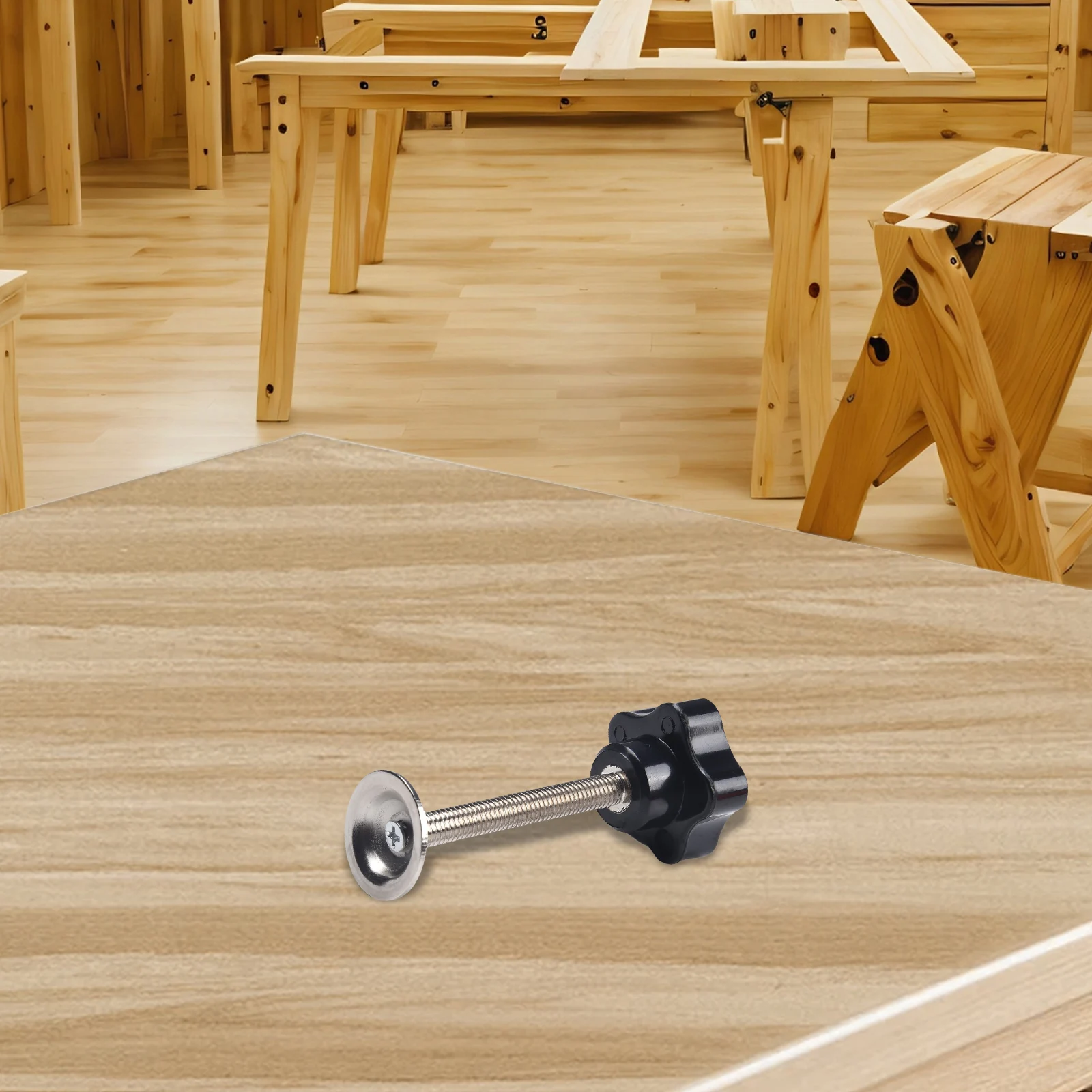 1pc M8 * 60 Manopole a stella Manopola di serraggio filettatura Vite Manopola di serraggio a mano Parti di utensili manuali resistenti alla corrosione