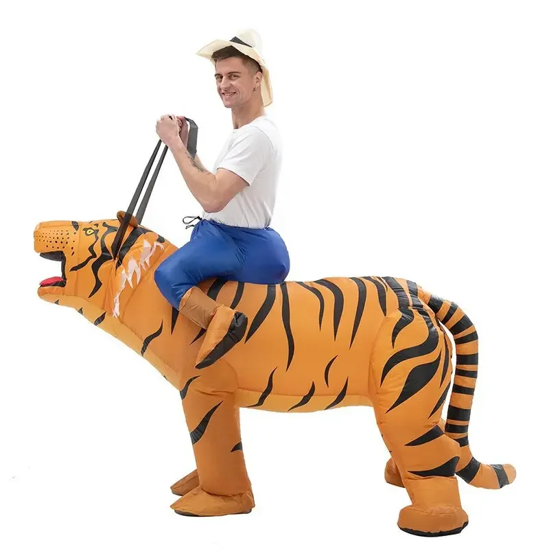 Ride On Inflatable Tiger Costume for Halloween Carnival Party Masquerade Cosplay Party Costume