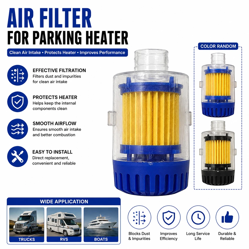 25mm Diameter Air Intake Filter for Diesel Parking Heater Fit for Webasto Eberspacher Heaters for Cars Trucks Vans