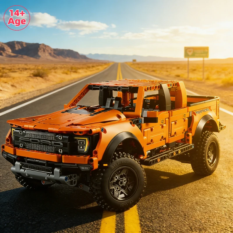 

Новинка 2025 года, хит продаж, 1379 шт., комплект для сборки гоночного автомобиля Tech Truck, совместимый MOC, креативный DIY автомобиль, кирпичи, игрушки, подарок для детей, подростков, взрослых