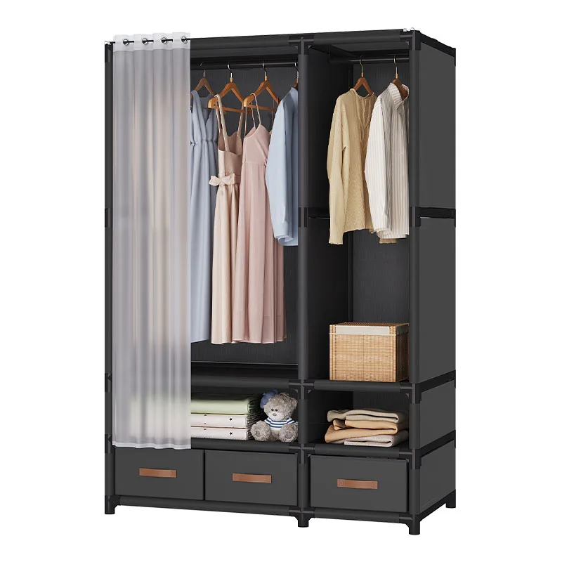 Cabinet Wooden Wardrobe Clothes Bedroom Minimalism Italian Space Saving Wardrobe Modern Guarda Roupa Lounge Suite Furniture