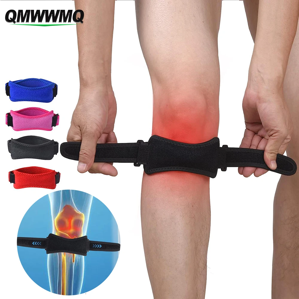 1 pz Patella tendine Strap sollievo dal dolore al ginocchio e stabilizzatore della rotula per maglioni ginocchio, corsa, Tennis, Osgood Schlatter, tendinite