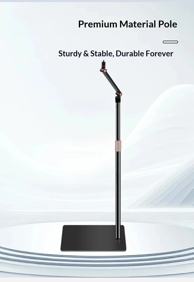 Studio Dimmable Floor Light Stand Anti For Glare LED Fill Lamp for Live Streaming Video Recording Photography