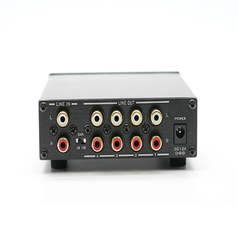 ​ ​ HiFi Audio 1-in-4-out Lossless Audio Distributeur Splitter ​ ​   Schakelaar ​