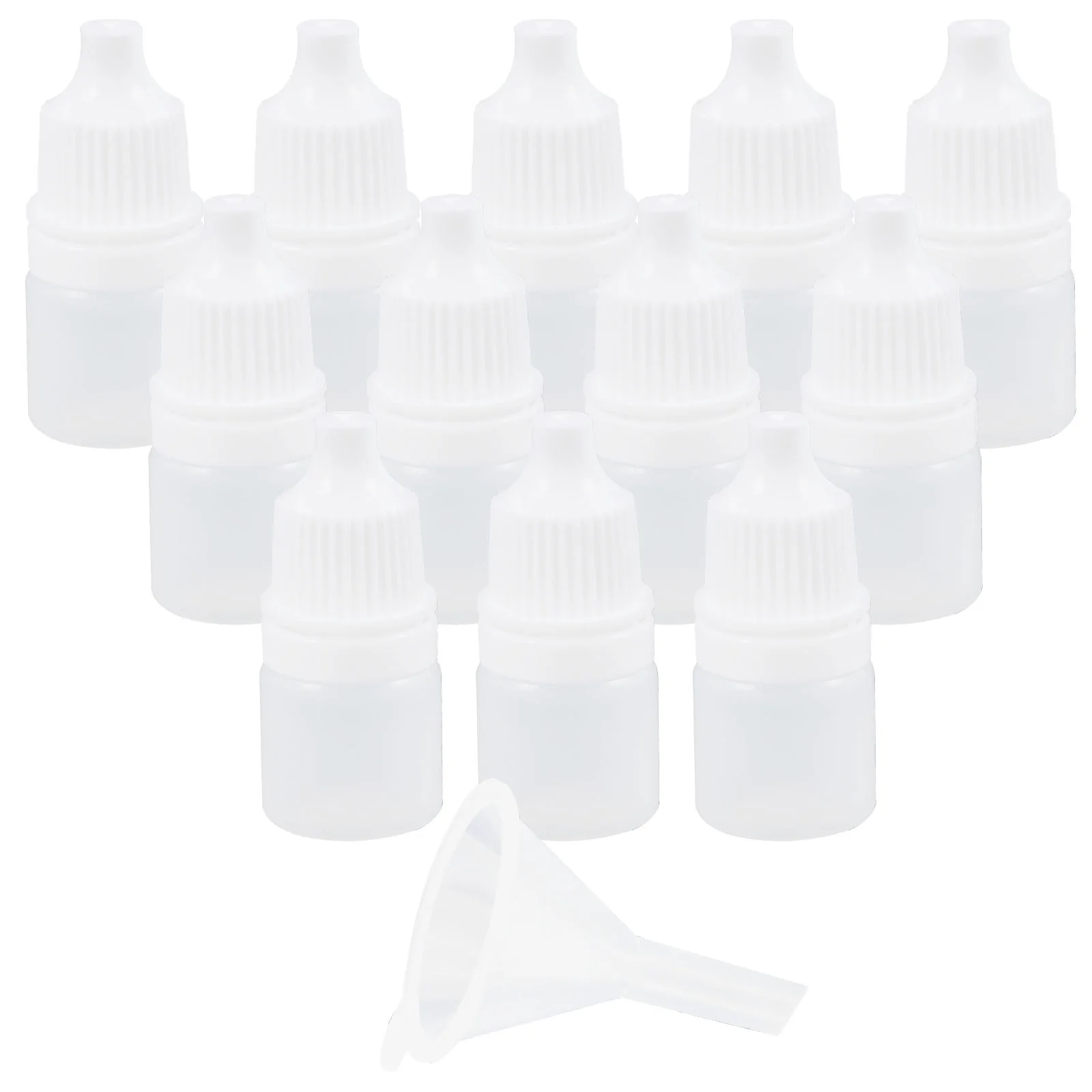 

Liquid Dropping Bottle 3ml White Empty Squeezable Dropper Bottles Eye or Essential Oil Travel