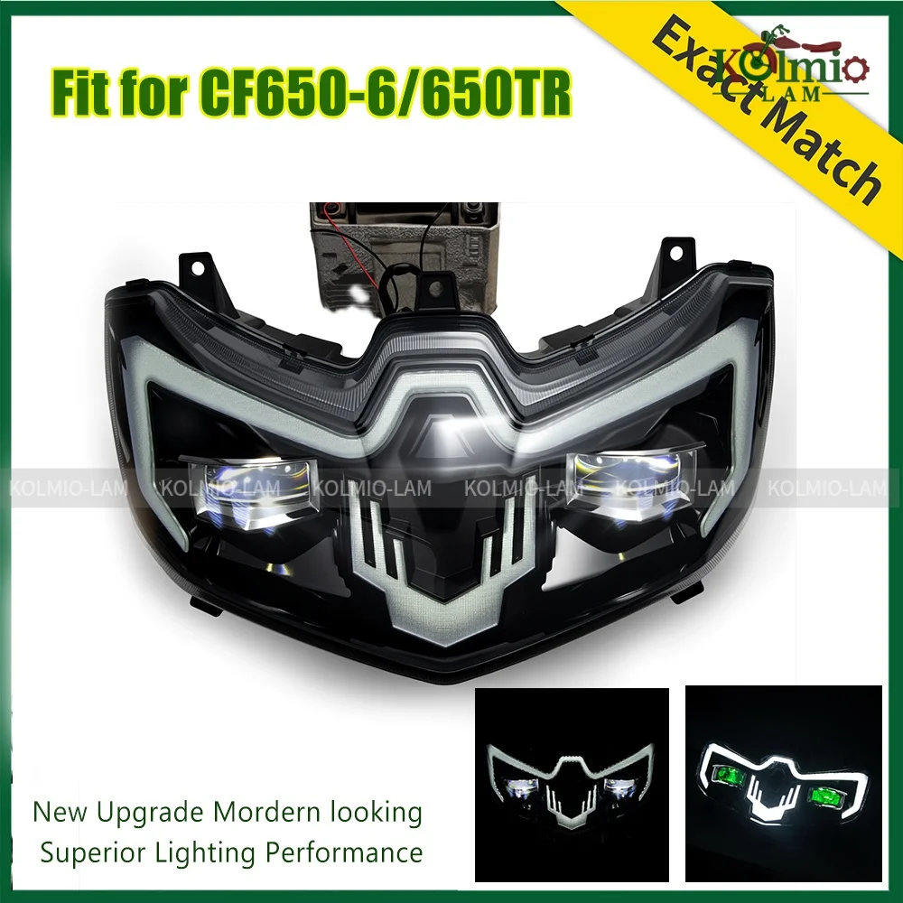 Fit for CFMOTO 650 CF650-6 LED Motorcycle Headlight Headlamp Assembly 650TR CF 650 Head Light 650TR-G
