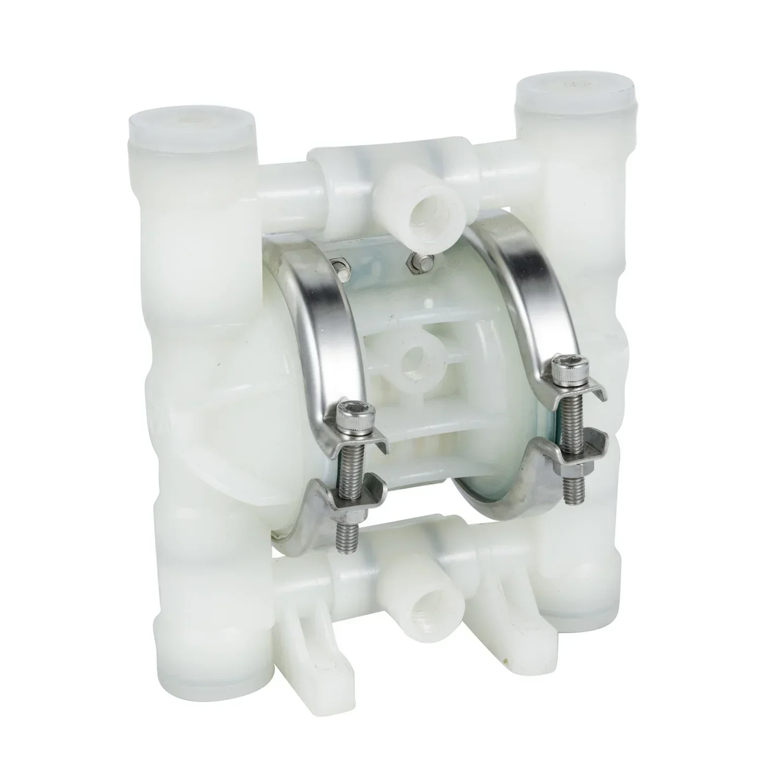 HY1/4'' Double Air Diaphragm Pump Small Plastic Sulfuric Acid Resistant Self Priming Pump PVDF(Kynar)  PTFE Polypropylene Pump