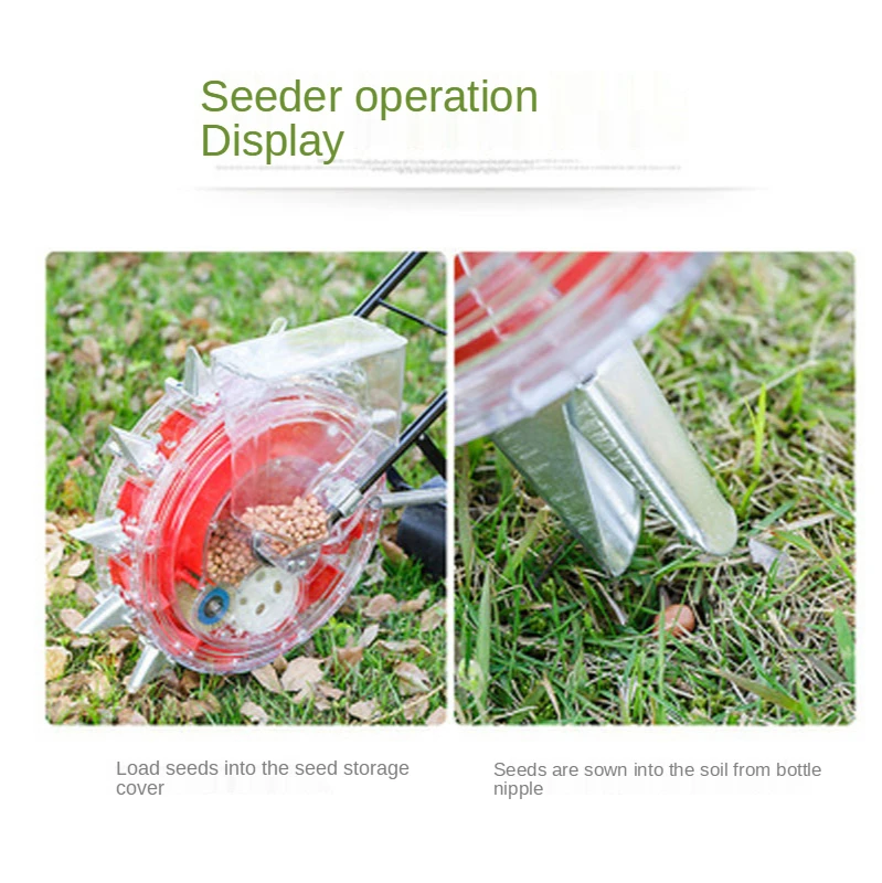 NEW Multi-function Hand-push Seeder Corn Cotton Soybean Peanut planter film-pressing machine On-demand Precision Planter.