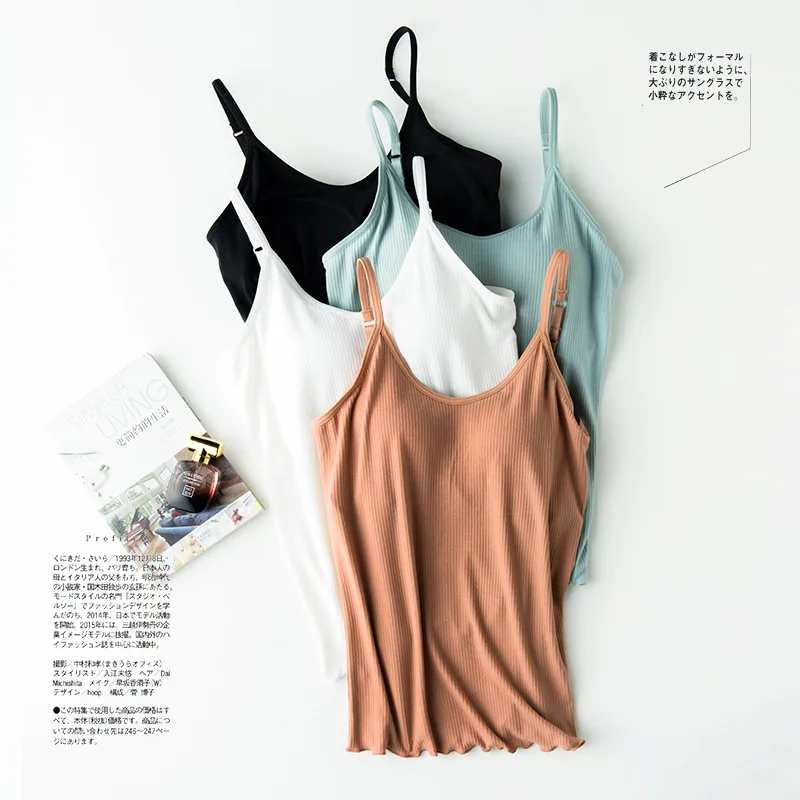 

Chest Pad Lingries For Women One Piece Pajamas Nightwear Vest Sexy Bra Sleeveless Sling Top Casual Ladies Sleepwear T-shirt