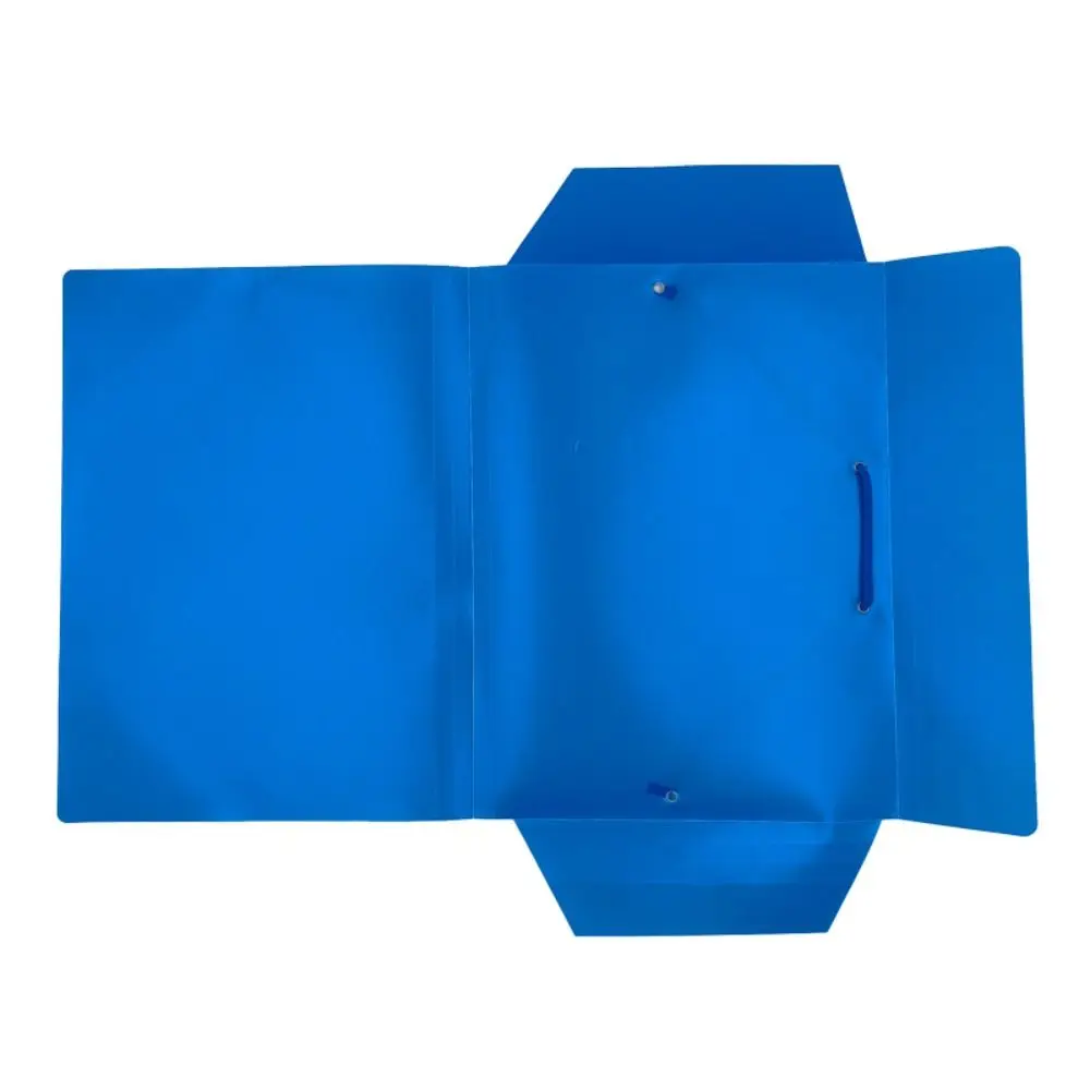 New Plastic A4 File Folder Expandable Large Capacity File Case Elastic Strap Design Test Paper Storage Folder Students
