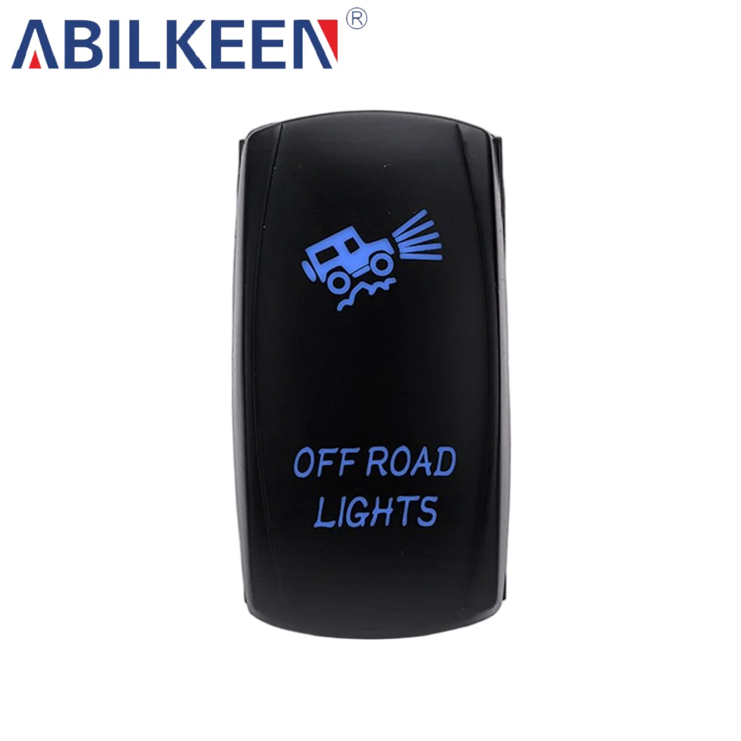 Hot Pick OFF Road Lights  with Lasered Symbol Car Rocker Switch Waterproof 12V 24V for ATV UTV Boat Underwater Light Control