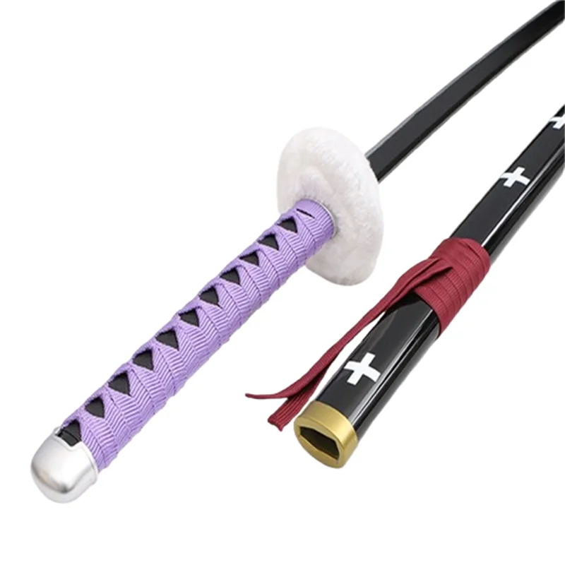 トラファルガーウォーターローコスプレウッド刀、ゴーストクライウェポン、ロールプレイングプロップカタナ、104cm