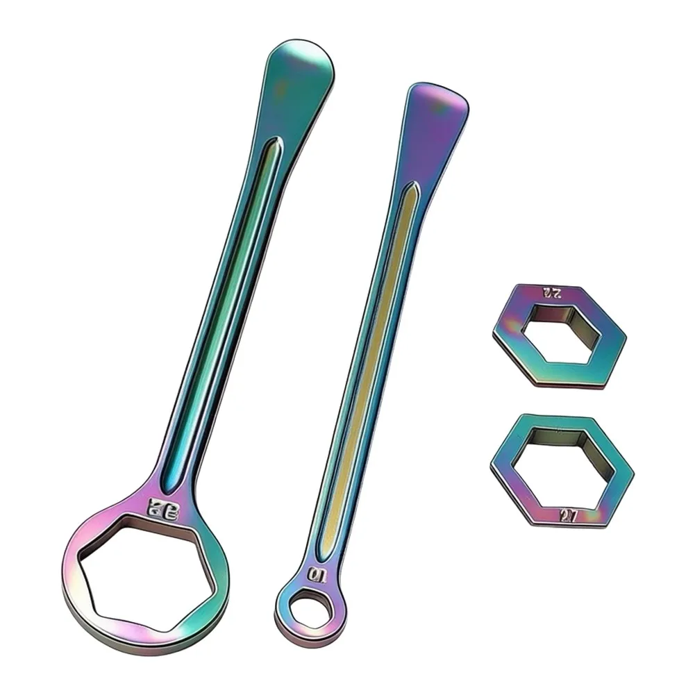 Motorcycle Tire Iron Wrench Set Made of Aluminum Alloy for Axle Nut Loosening and Tire Removal 10mm 13mm 22mm 27mm 32mm