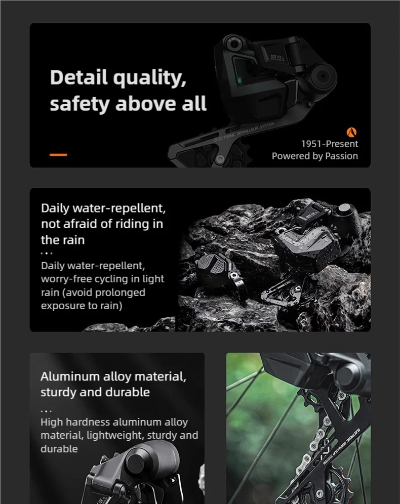 Wheeltop EDS OX 2.0 Kabelloses Elektronisches MTB-Schaltwerk 7-14-Gang Smart-Schalt-System APP-Steuerung ANT+-kompatibel – Detail 9