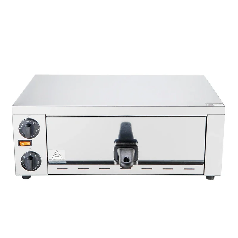 1200W Commercial Stainless Steel Pizza Maker Single Layer Countertop 12inch Electric Pizza Oven