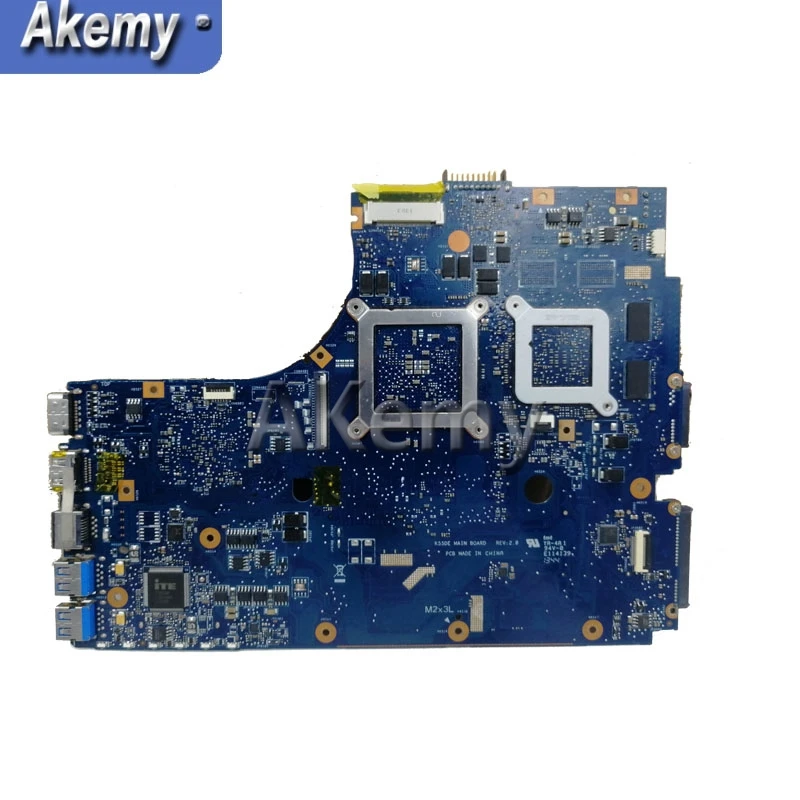 Imagem -03 - Akemy Placa-mãe para Laptop Asus K55n K55de A55d K55dr Notebook Computador Mainboard Ddr3 100 Totalmente Testado ok