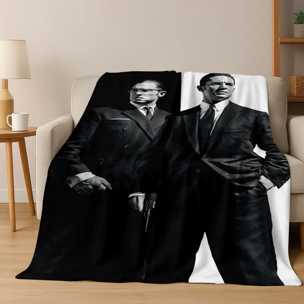 Tom Hardy Art Actor Star Flannel Blanket,Cozy Soft Throw Blanket for Home Bedroom Bed Sofa Picnic Office Cover Kids Gift
