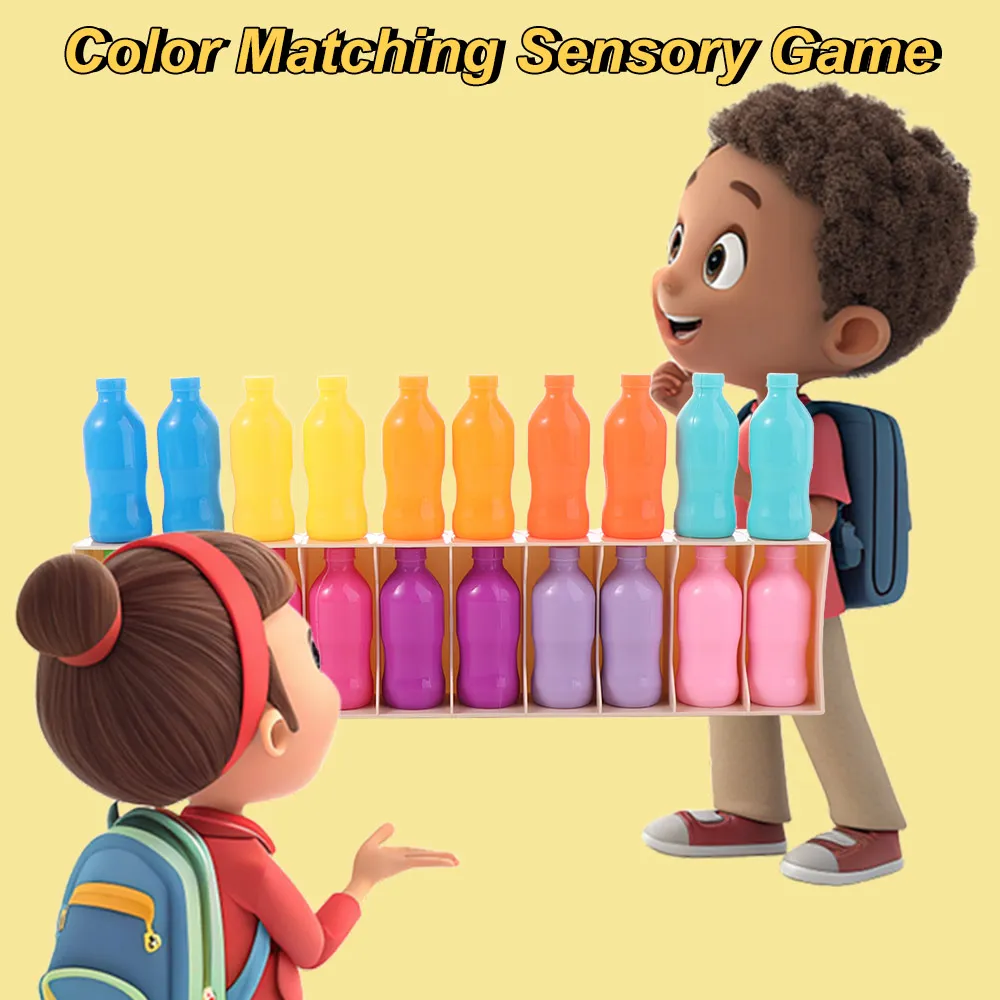 Drink to Drink Color Sorting Cup Color Matching Classification Montessori Early Education Logical Thinking