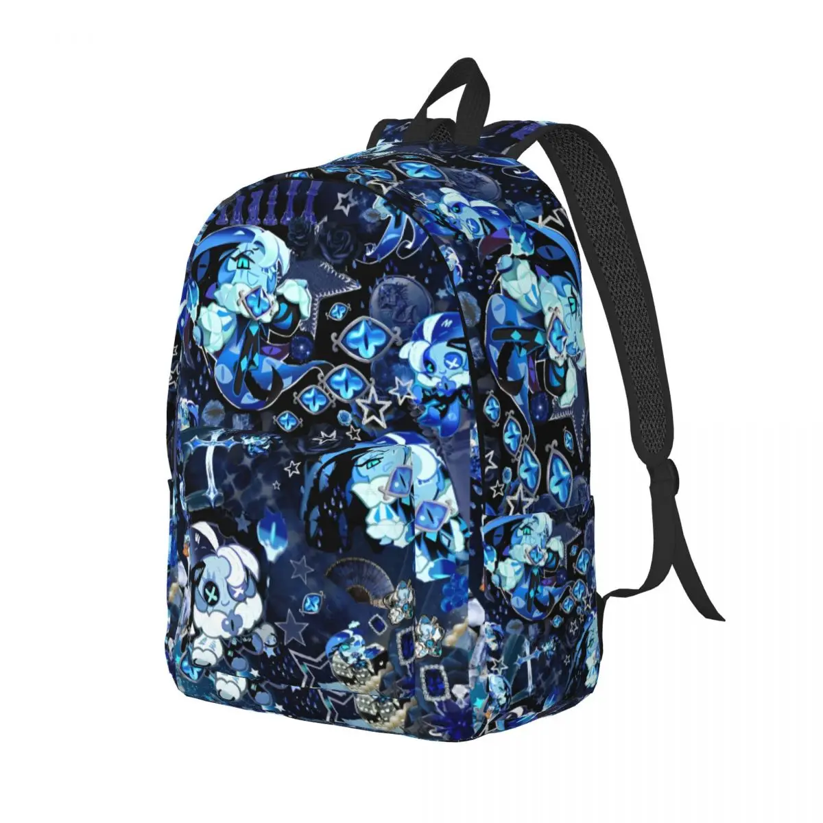 Shadow Milk Coolie Cookie Run Kingdomed Game Casual Backpack Sports High School Work Daypack for Men Women College Canvas Bags