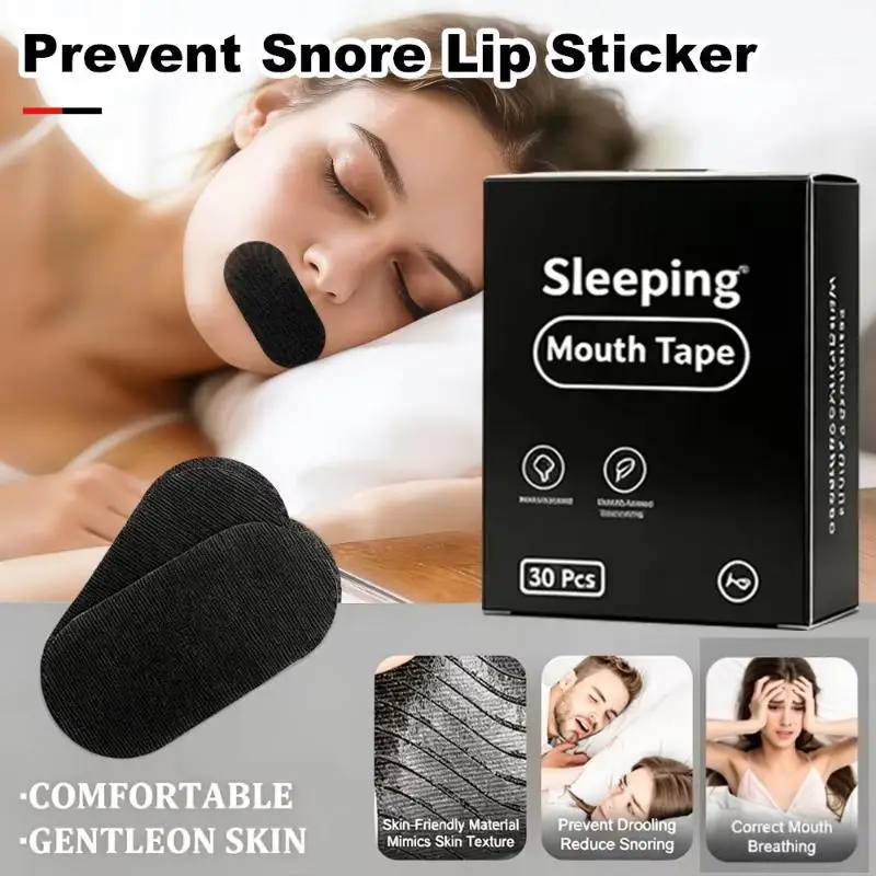 Anti Snoring Mouth Tape 30PCS Soft Breathable Sleeping Aid Nasal Strips for Snoring Relief Night Deep Sleep Use