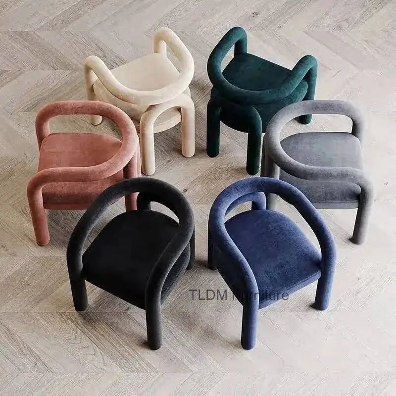 كرسي غرفة المعيشة الحديثة الحد الأدنى غرفة الشمال أريكة الكراسي شقة صغيرة شرفة كرسي الترفيه ضوء كرسي طعام فاخر #4