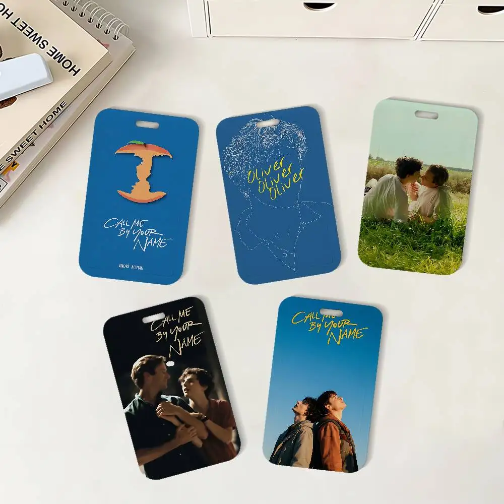 Movie C-Call Me By Your Name ID Badge Holder With Lanyard Neck Strap For Office School Name Card Credentials Case