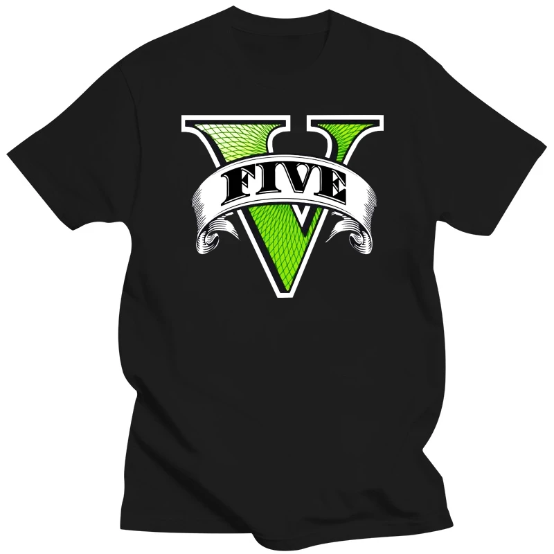 God better Men's GTA V Grand Theft Auto Five Logo Printed Short Sleeves T-Shirt Tee T Shirt Mens Fashion Men