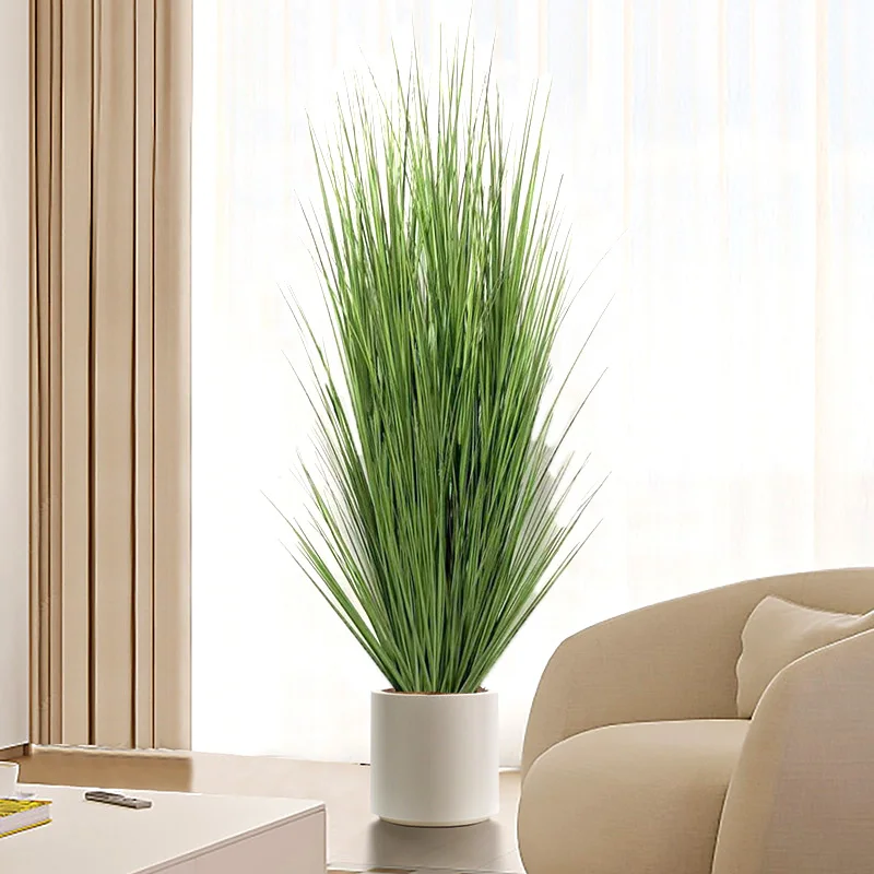 59in Artificial Plants Onion Grass Greenery Faux Fake Shrubs Fake Tall Grass Artificial Grass Plant for Home Outdoor Shop Decor