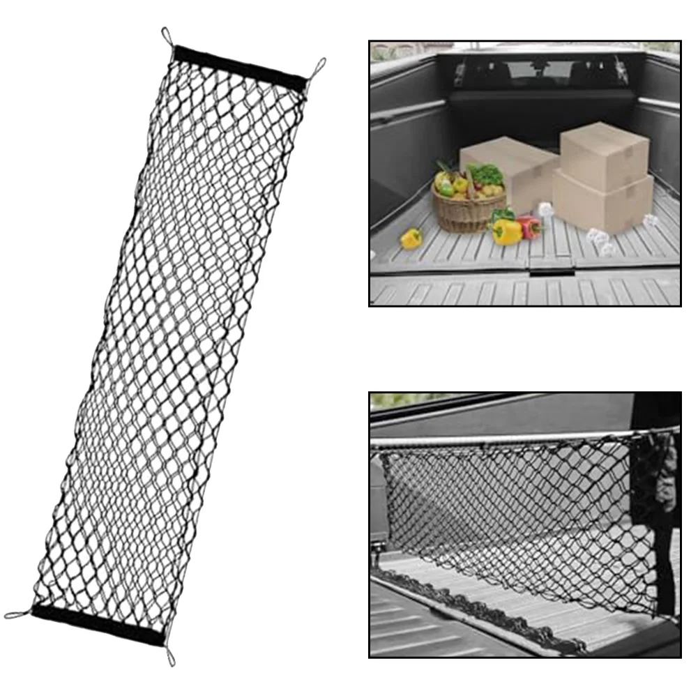 1 Set Car Trunk Storage Bag Nylon Mesh-Nets Auto Back Rear Trunk Organizer Elastic String Luggage Net For Tesla Cybertruck