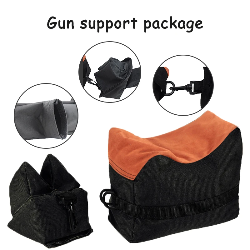 

Tactical Gun Rifle Bench Unfilled Stand Support Sandbag Military Hunting Shooting Accessories Front & Rear Rifle Target